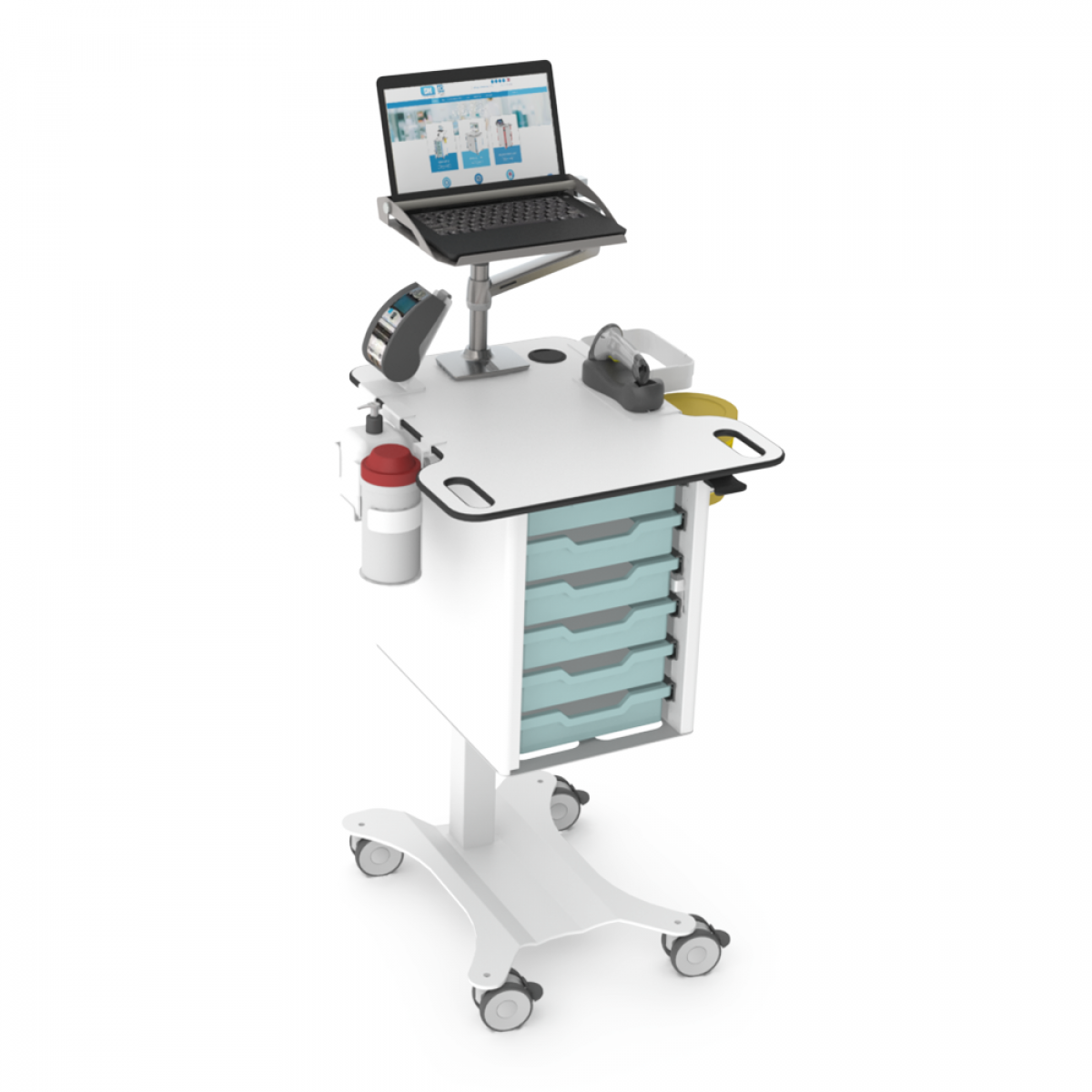 MediCab - height adjustable trolley from Dalen Healthcare