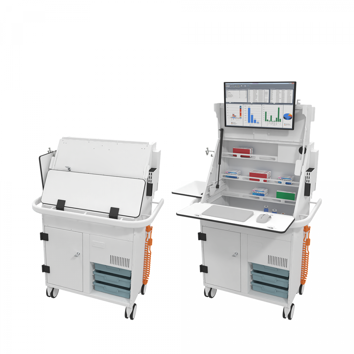 EMPA drugs trolley | Opene & Closed