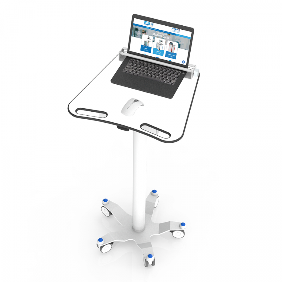 Laptop-on-Wheels - A height adjustable cart from Dalen Healthcare