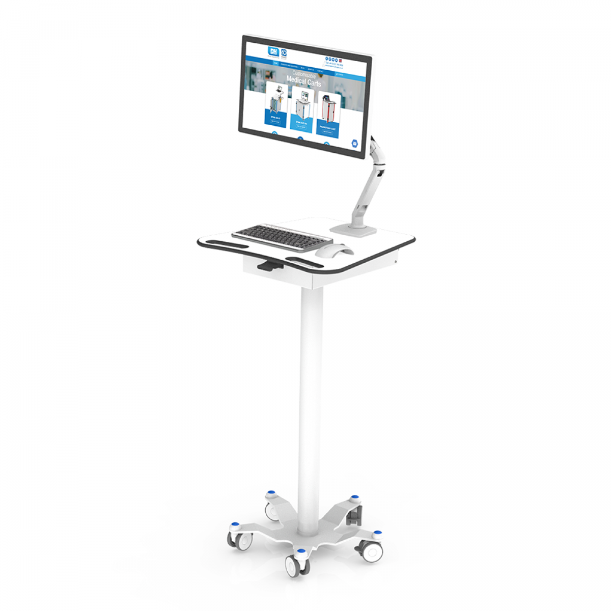 Dalen Healthcare - Laptop-on-Wheels - medical trolley