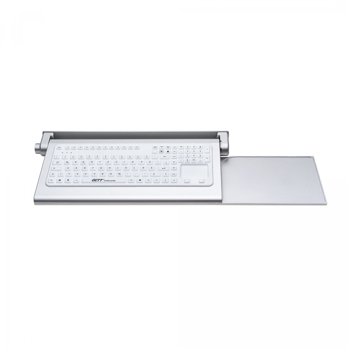 GETT Cleantype Prime Panel keyboard with aluminium wall mount