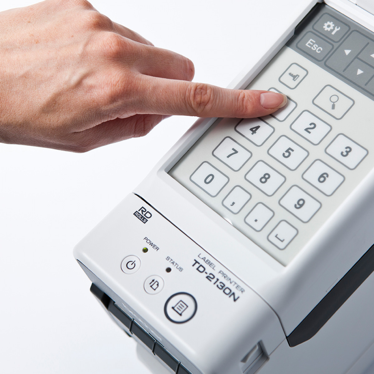 Brother TD-2130N wristband printer with optional touch panel