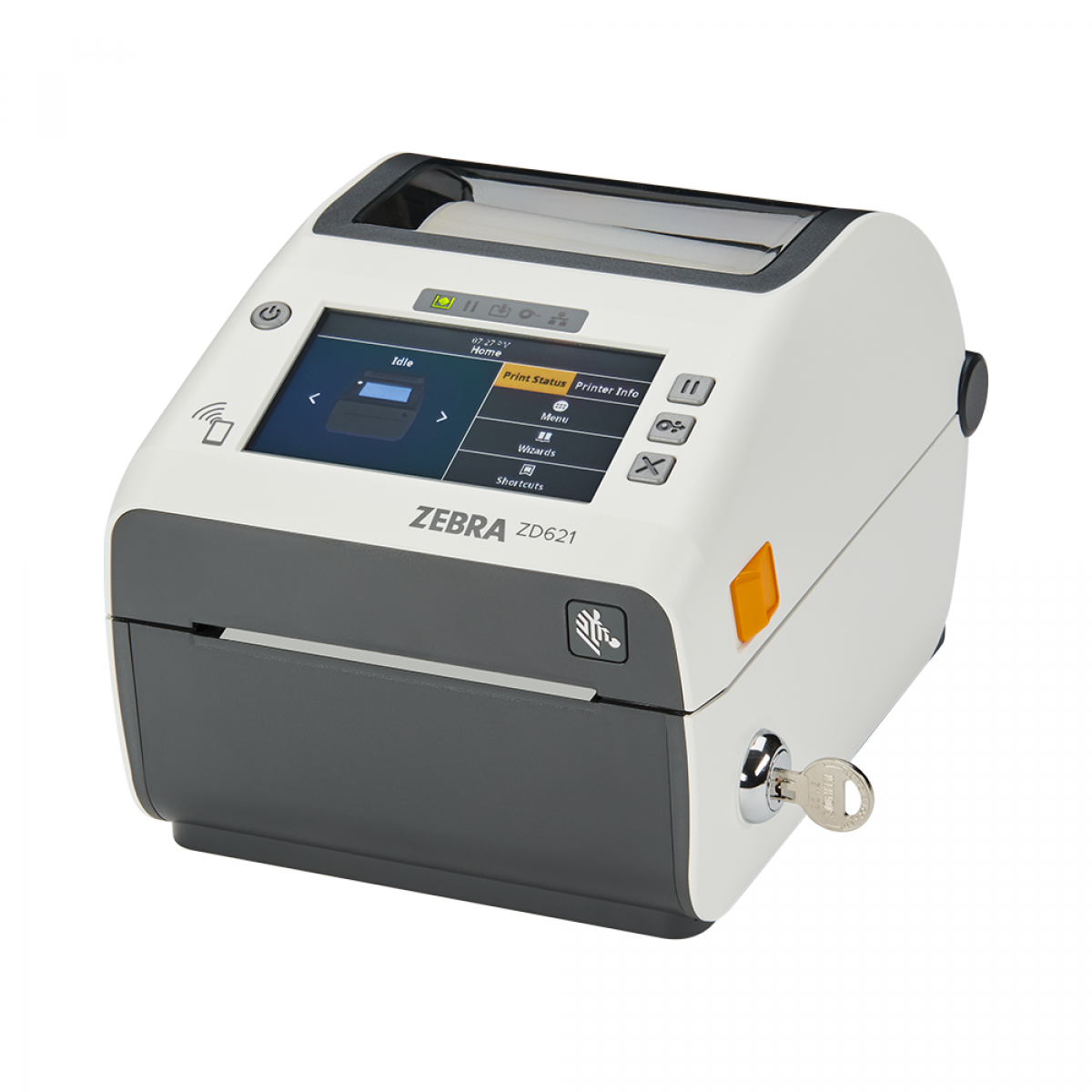 Zebra ZD621d-HC healthcare printer with security key