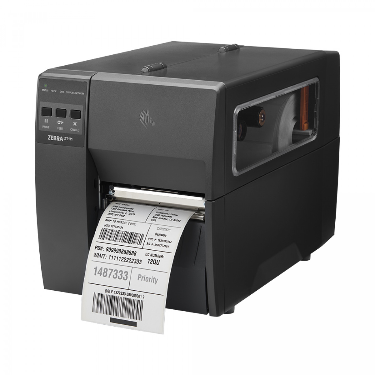 Zebra ZT111 space saving printer