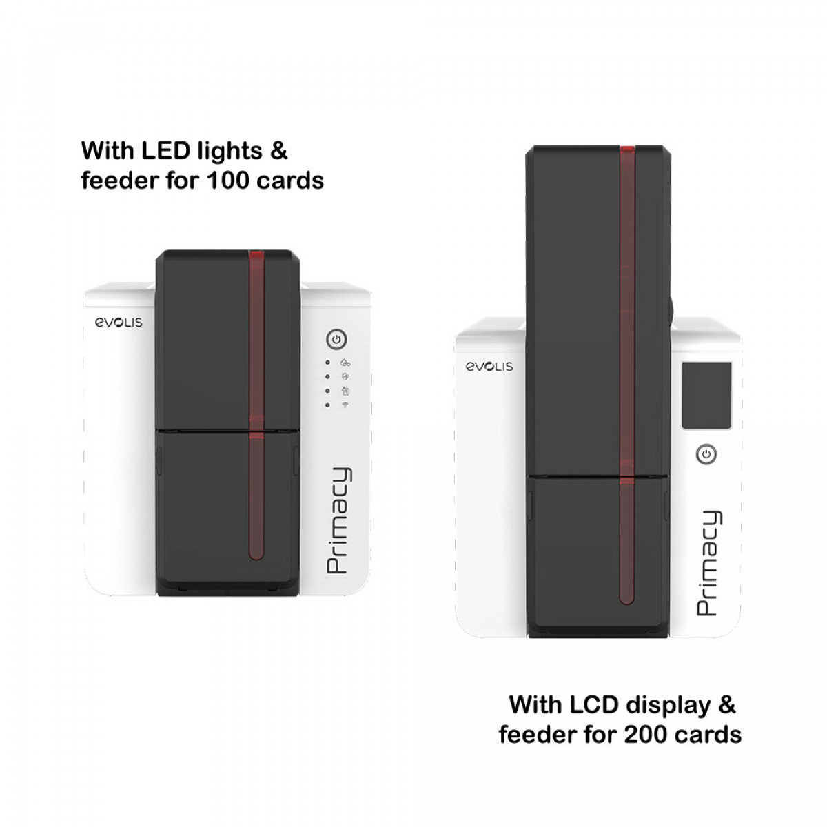 Evolis Primacy 2 - Offering card feeder and display or control panel options