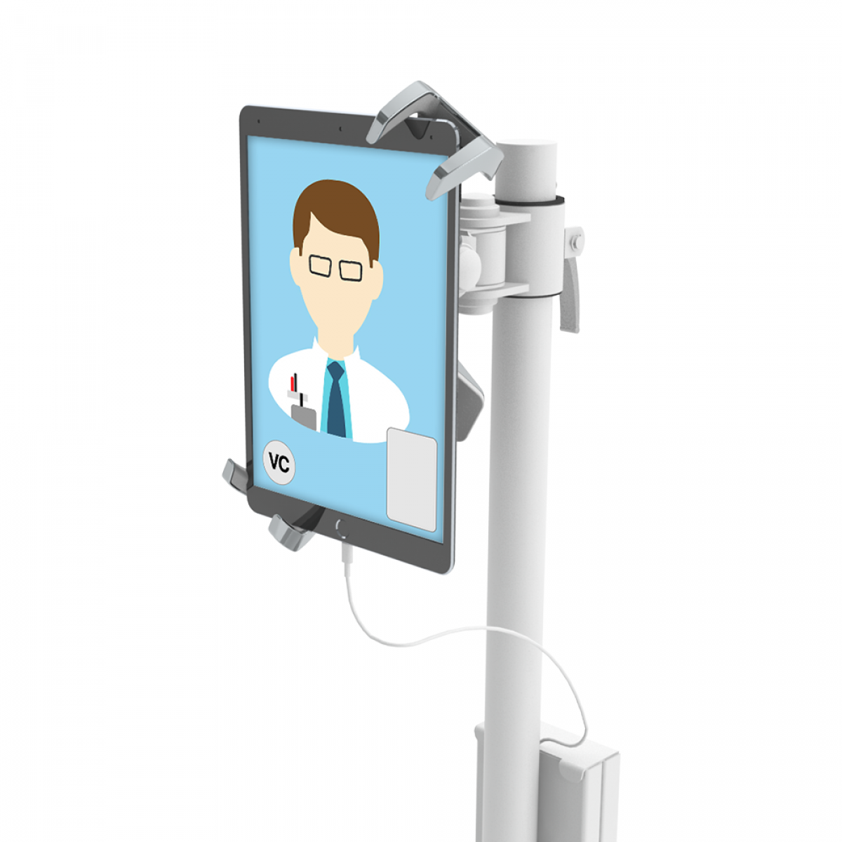 Closeup of Dalen Healthcare's Link Tablet Cart