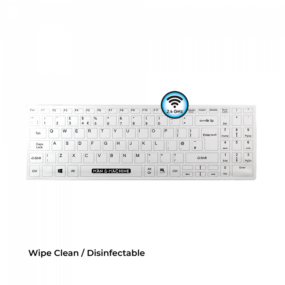 Man & Machine | Its Cool Flat Wireless Keyboard with replaceable cover