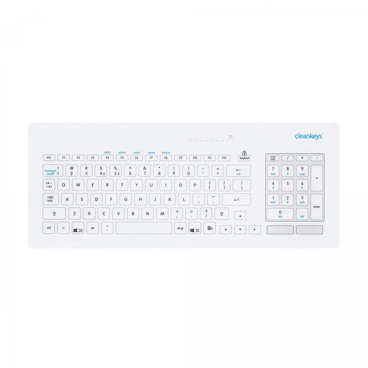 Medical standard hygienic keyboard | GETT CK5 Cleankeys