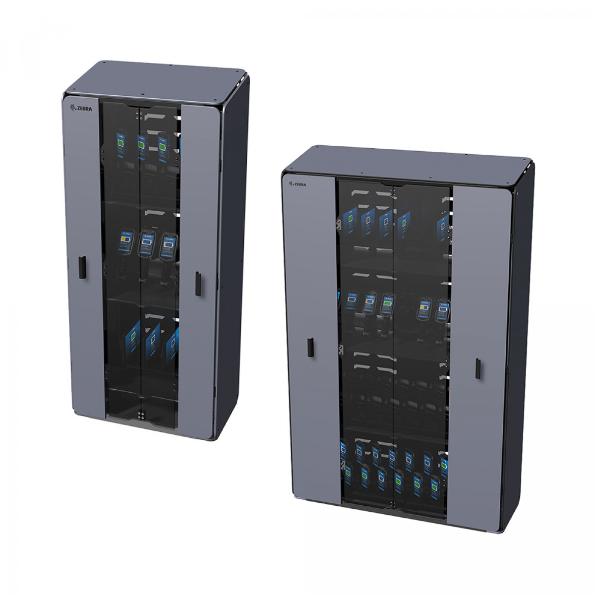 Zebra intelligent cabinet options for mixed data capture hardware