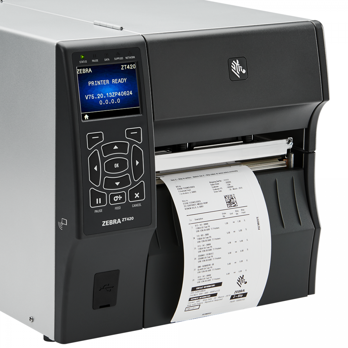 Zebra ZT420 rfid tap & pair label printer