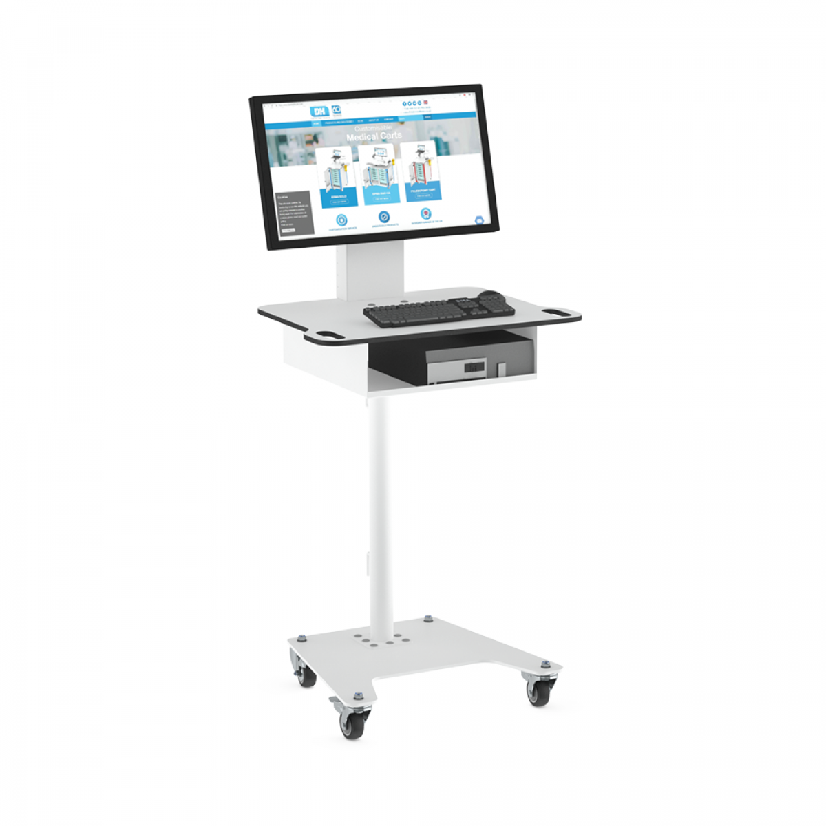 The Nightingale Cart from Dalen Healthcare  with PC (VESA) screen-mount