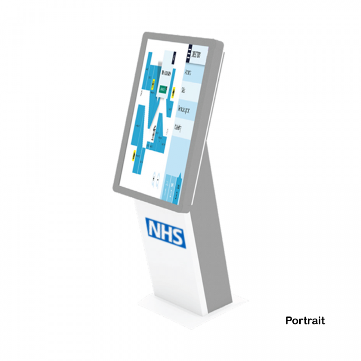 Dalen Healthcare Wayfinder Kiosk for Portrait Screens