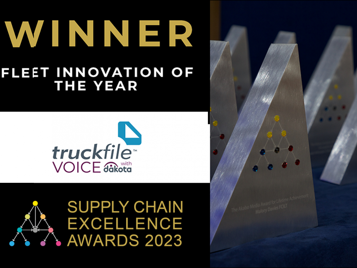 Dakota and Truckfile Win ‘Fleet Innovation of the Year’ Category at the Supply Chain Excellence Awards 2023