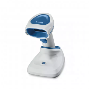 Zebra DS8108 corded healthcare scanner in holder