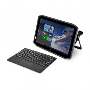 Zebra Xslate R12 industrial tablet with keyboard accessory