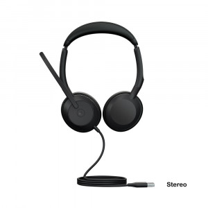 Jabra Evolve2 50 corded headset with folding earcups