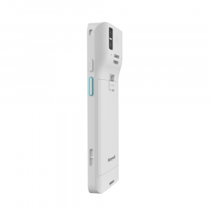 White Honeywell CT37 HC handheld computer - side view