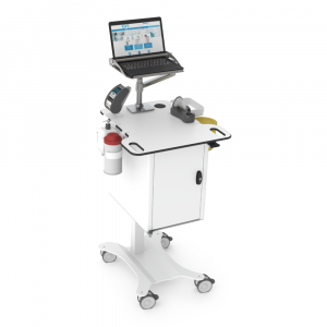 Dalen Healthcare MediCab laptop cart with scanner & printer