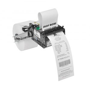 Zebra KR203 kiosk printer with receipt media
