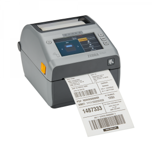 Zebra ZD621d direct thermal printer and shipping label