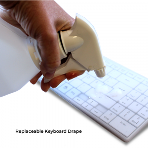 Keyboard drape for Man & Machine's Its Cool Flat Keyboard