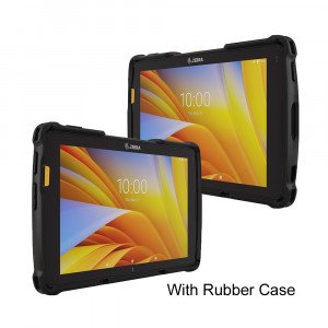 Zebra ET40/ET45 industrial tablets with rugged rubber case