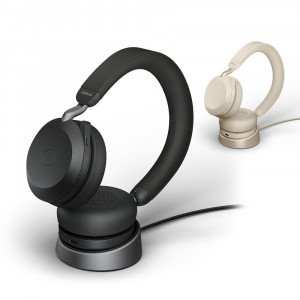 Jabra Evolve2 75 professional wireless headset with charger