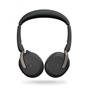 Jabra Evolve2 65 Flex headset with rotated earcups